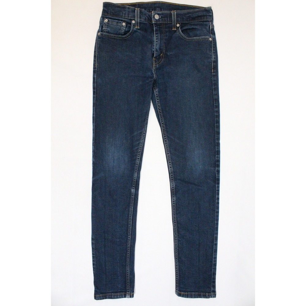 Levis 512 Slim Taper Mens Dark Wash Blue Denim Jeans 30x31 (tag 30x32)